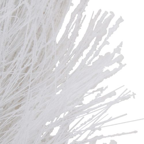 6' x 10" White Flocked Artificial Christmas Garland with Pine Cones, Unlit