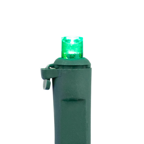 50ct Multi-Color LED Wide Angle Christmas Lights,16.25ft Green Wire