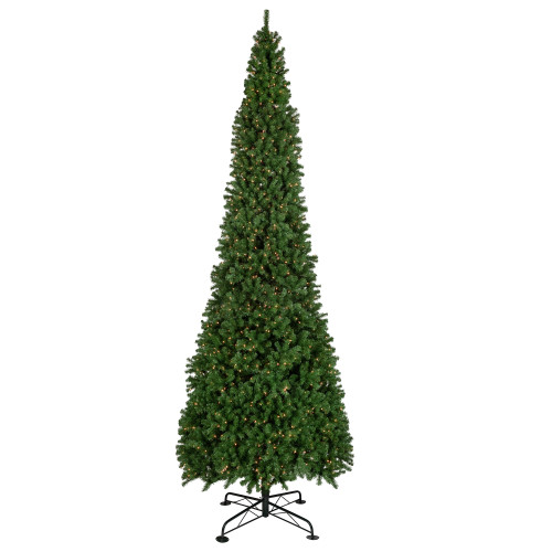 16' Pre-Lit Pendleton Spruce Slim Artificial Christmas Tree, Clear Lights