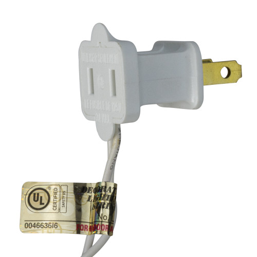 2' Lighted Rockport White Pine Artificial Christmas Tree, Green Lights