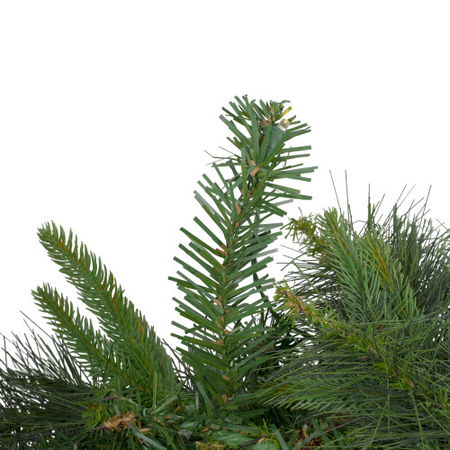 Pre-Lit Battery Operated Ashcroft Cashmere Pine Christmas Garland - 6' x 14"  - Warm White LED Lights