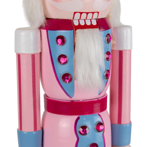 Cake King Nutcracker Christmas Figure - 15" - Pink and Blue