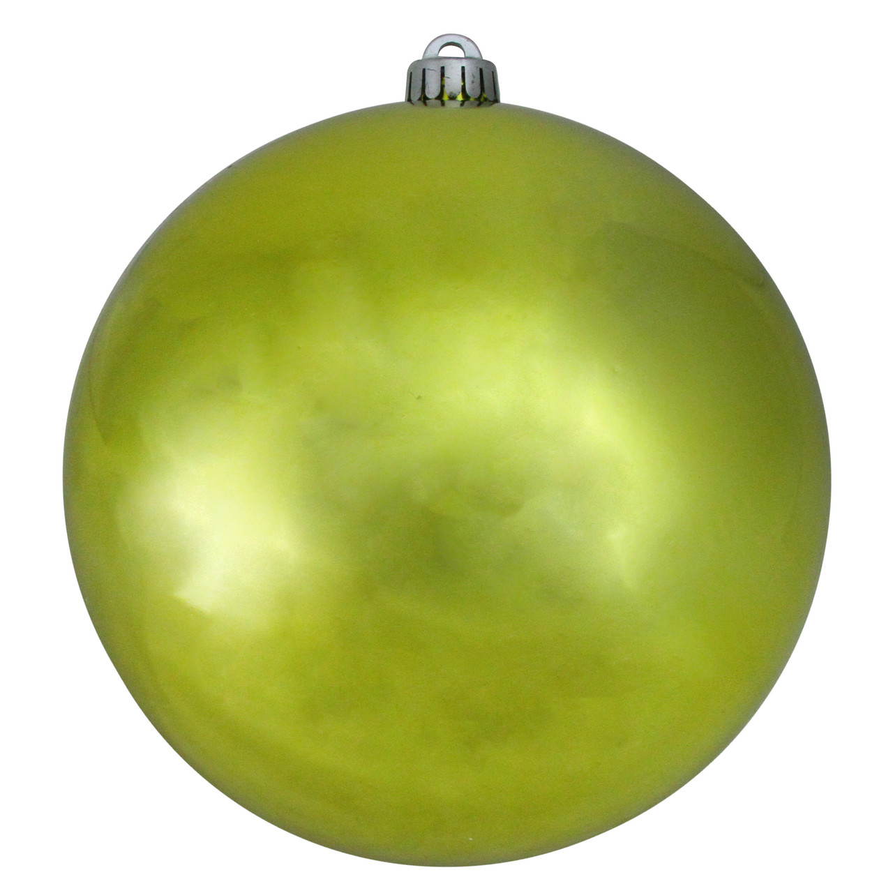 Shiny Shatterproof Commercial Christmas Ball Ornament - 8" (200mm) - Kiwi Green