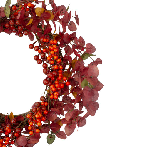 Red Berries Artificial Christmas Wreath - 24-Inch, Unlit
