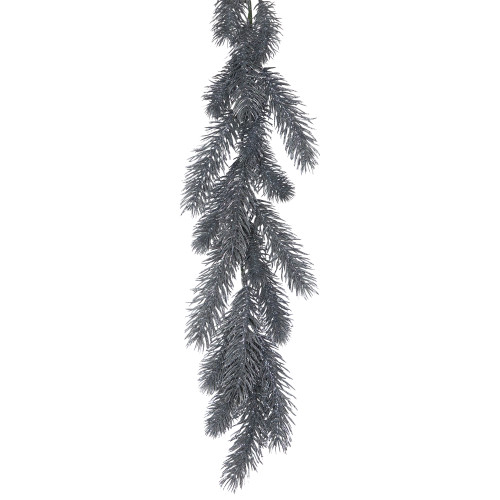 Glittery Pine Artificial Christmas Garland - 6' - Silver - Unlit
