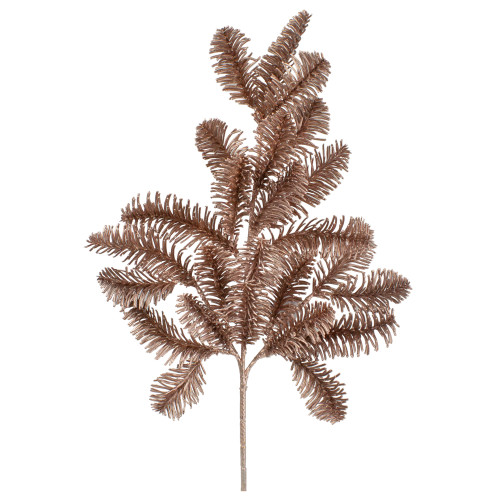 20" Rose Gold Pine Branch  Artificial Christmas Spray