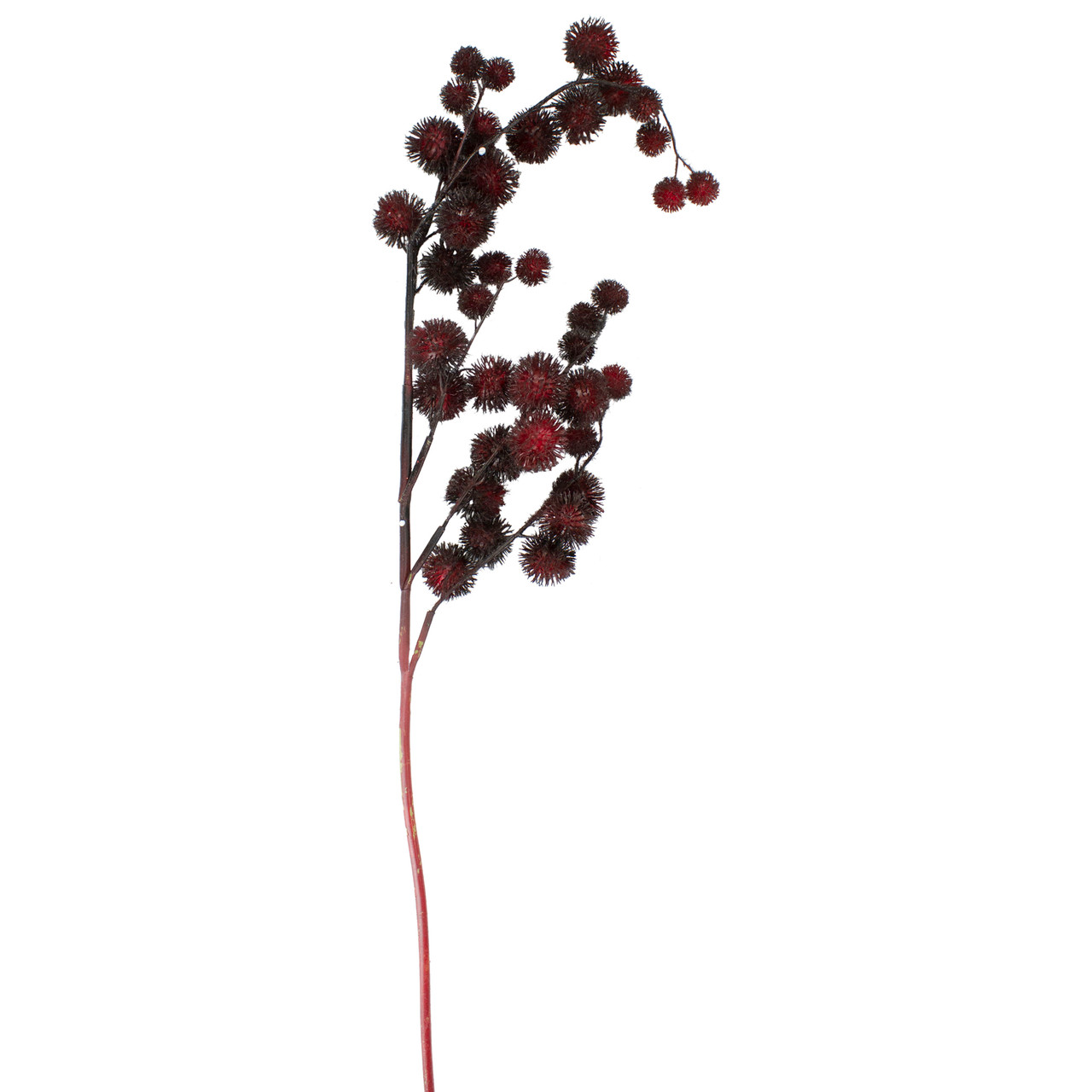 Artificial Weeping Thistle Christmas Spray - 41" - Red