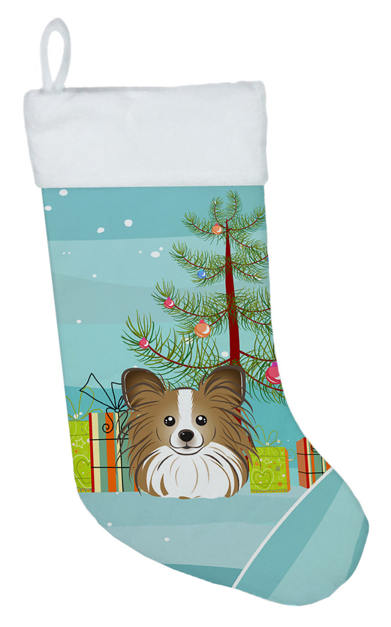Christmas Tree and Papillon Christmas Stocking BB1620CS
