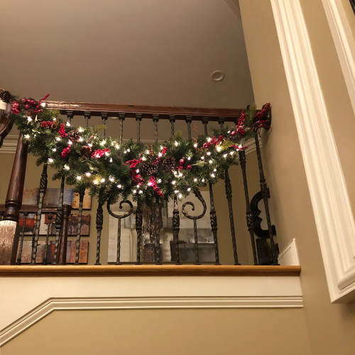 Pre-Lit Eastern Pine Artificial Christmas Swag - 60" - Clear Lights