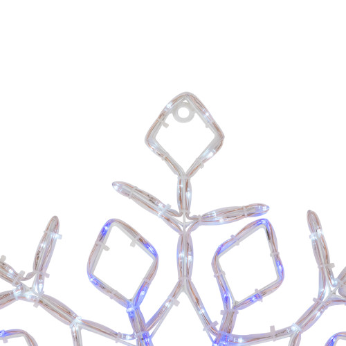 23" Lighted Snowflake Window Silhouette Christmas Decoration