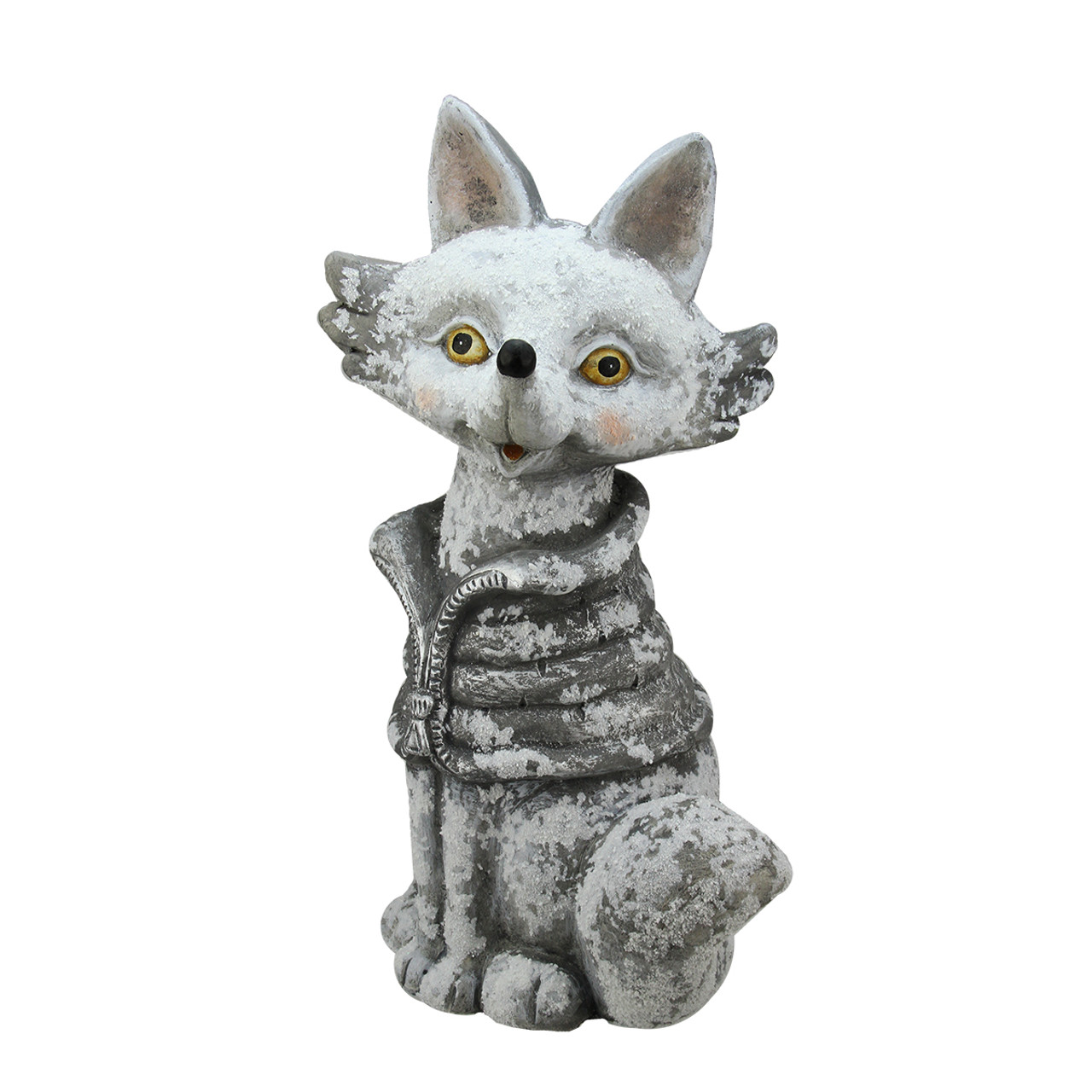 Weathered Smiling Fox Christmas Figure - 20.75"