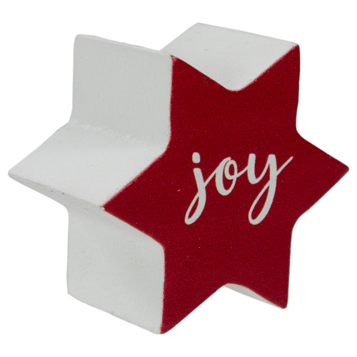Christmas "Joy" Countdown Advent Calendar - 24" - Red and White
