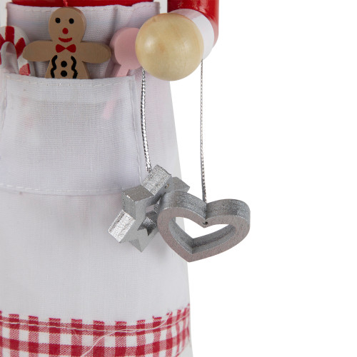 Baker with Rolling Pin Nutcracker Christmas Figure - 15" - White and Red