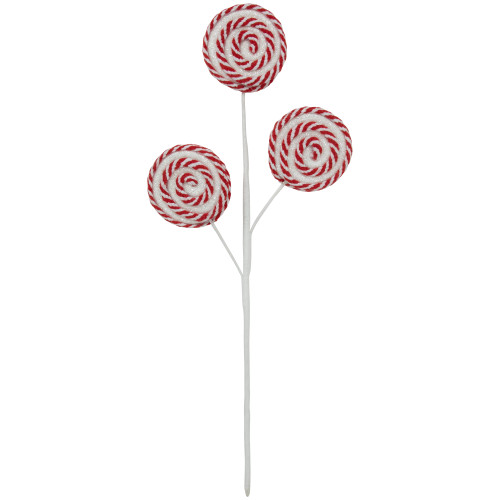 17" Candy Cane Lollipops Decorative Christmas Spray