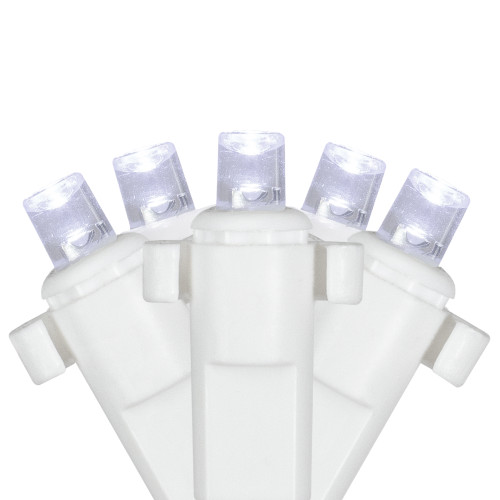 4' x 6' Pure White LED Wide Angle Net Style Christmas Lights, White Wire