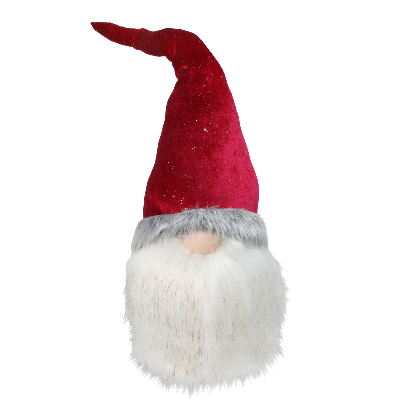 Gnome with Bendable Glitter Velvet Hat Christmas Decoration - 23"