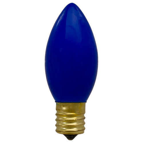 Pack of 4 Blue C9 Opaque Christmas Replacement Bulbs