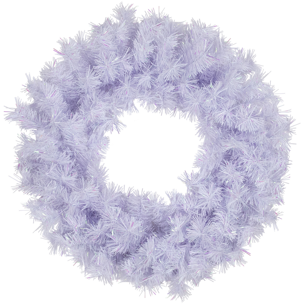 Icy White Iridescent Spruce Artificial Christmas Wreath - 36" - Unlit