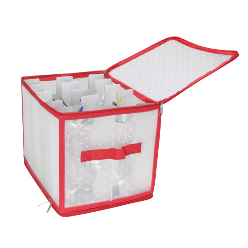 Transparent Zip Up Christmas Light Storage Box - 12.5"