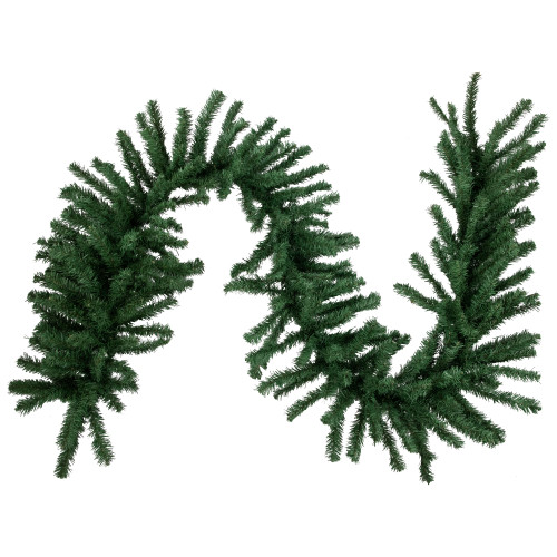 9' x 20" Green Artificial Pine Christmas Garland, Unlit