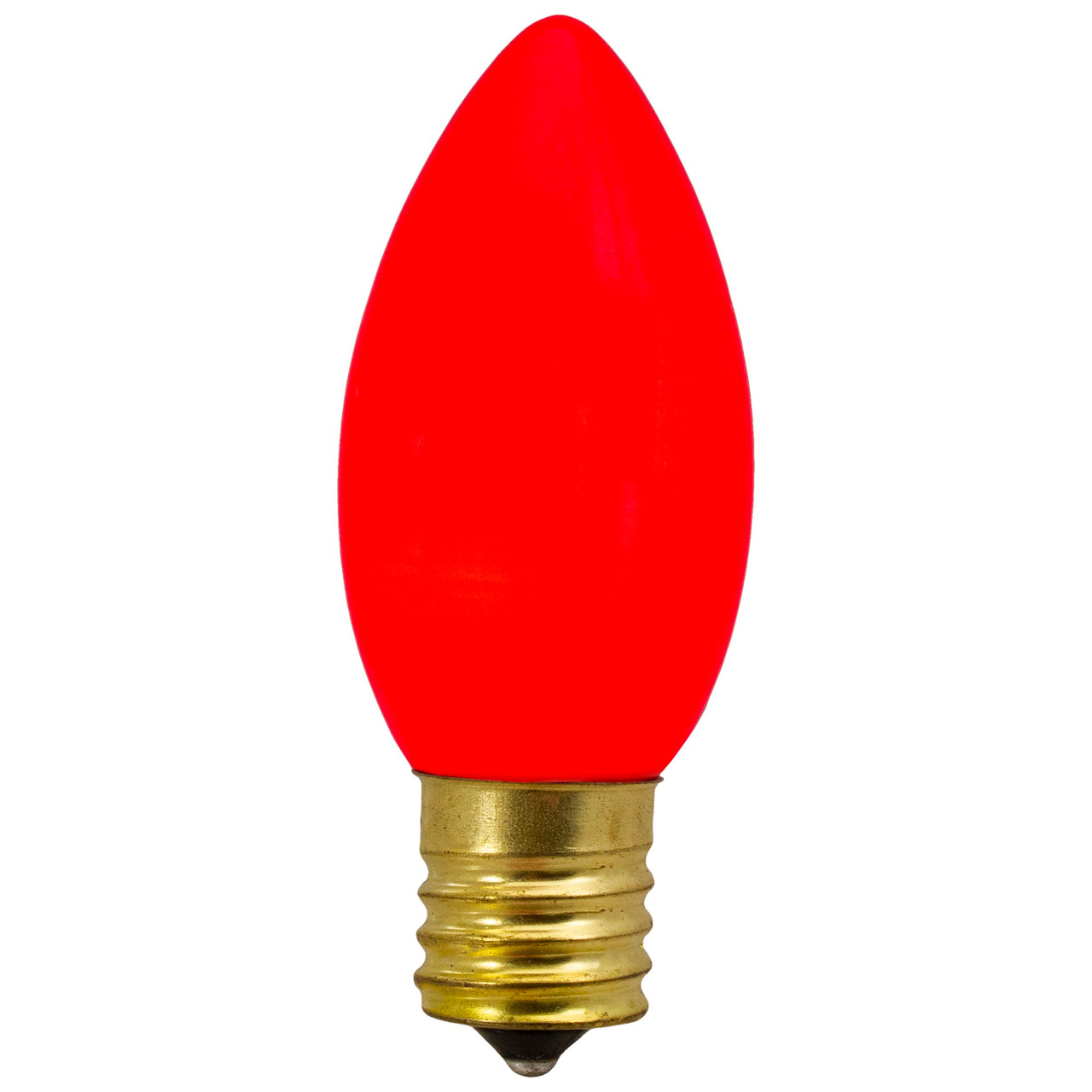 Set of 4 Red C9 Opaque Christmas Replacement Bulbs - 3"
