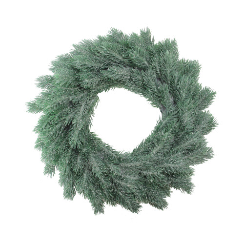 Real Touch?? Frosted Pine Artificial Christmas Wreath - 16" - Unlit