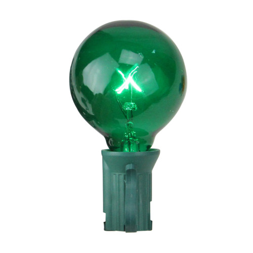 Pack of 4 Transparent Multi-Color G40 Globe Christmas Replacement Bulbs