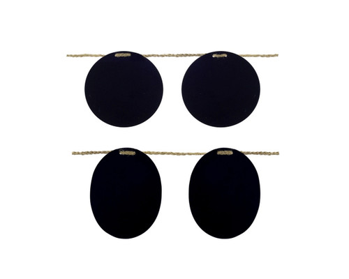 Chalkboard and Jute Rope Christmas Garland -  6' x 5" - Unlit - Set of 2