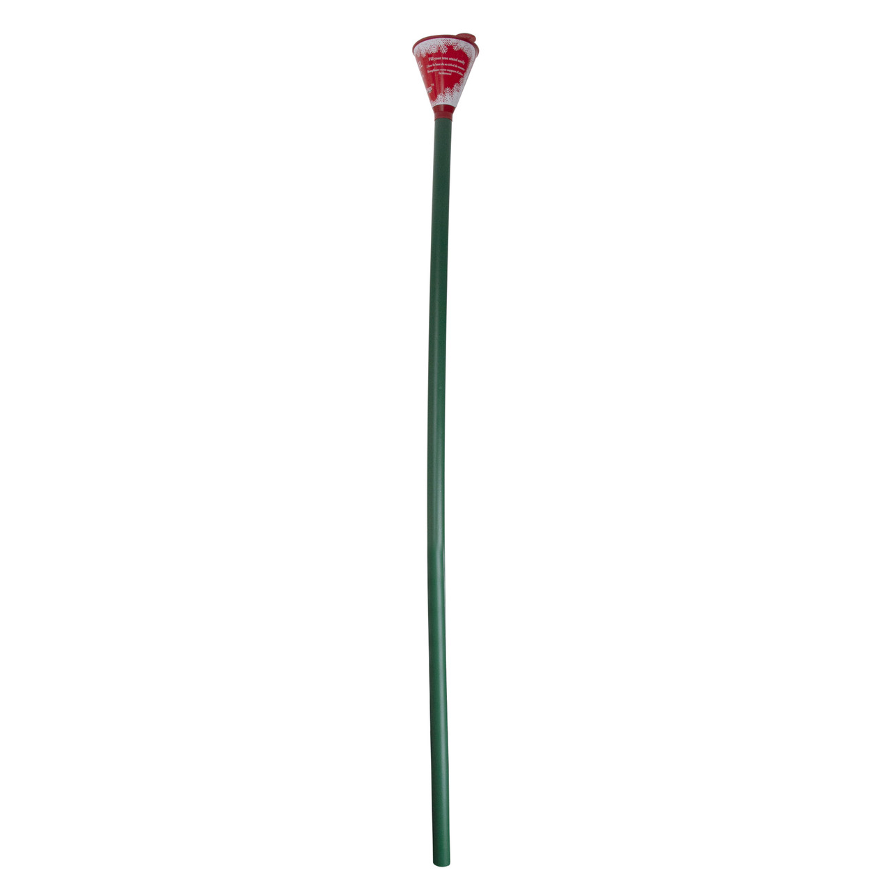 39" Green and Red Christmas Tree Watering Funnel