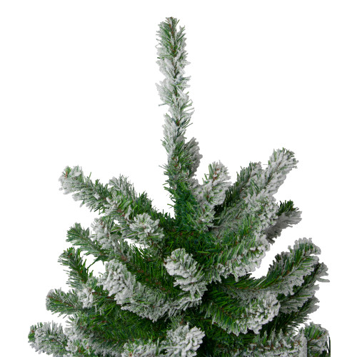 Set of 3 Flocked Alpine Artificial Christmas Trees - Unlit