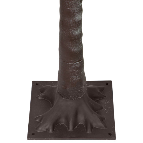 6' Brown LED Lighted Frosted Christmas Twig Tree - Multi-Color lights