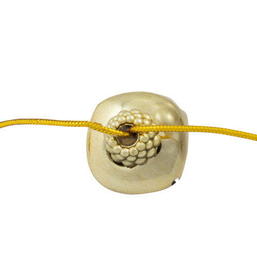 Shiny Metal Christmas Jingle Bells Garland - 7.5' - Gold