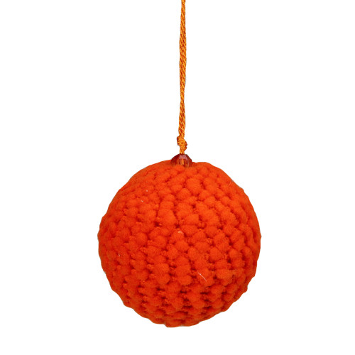 Set of 4 Vibrantly Colored Knitted Christmas Ball Ornaments 2.5�� (63.5mm)