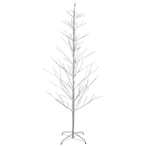 6' LED Lighted White Birch Christmas Twig Tree - Pure White Lights