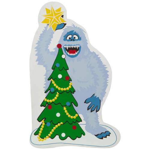8" Bumble Tops the Tree Double Sided Gel Christmas Window Cling Decoration