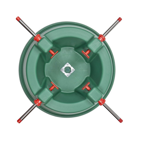 Green Wide Mouth Simple Set Live Christmas Tree Stand - Holds Trees up to 6ft