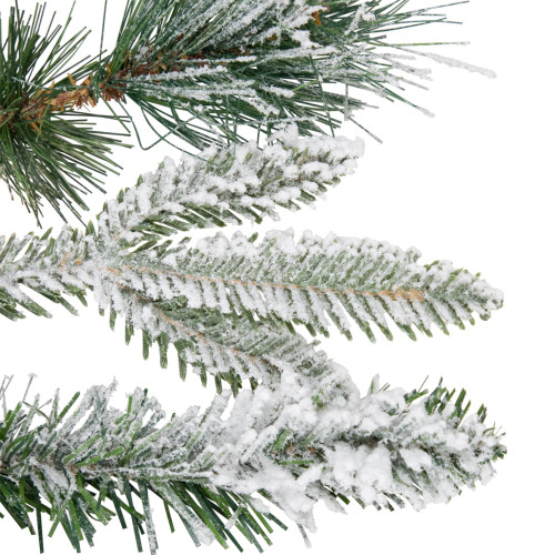 Real Touch?? Flocked Rosemary Emerald Angel Pine Artificial Christmas Garland - 9' x 14" - Unlit