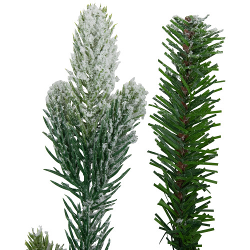 Real Touch?? Flocked Snowcap Grove Fir Artificial Christmas Wreath - 24" - Unlit