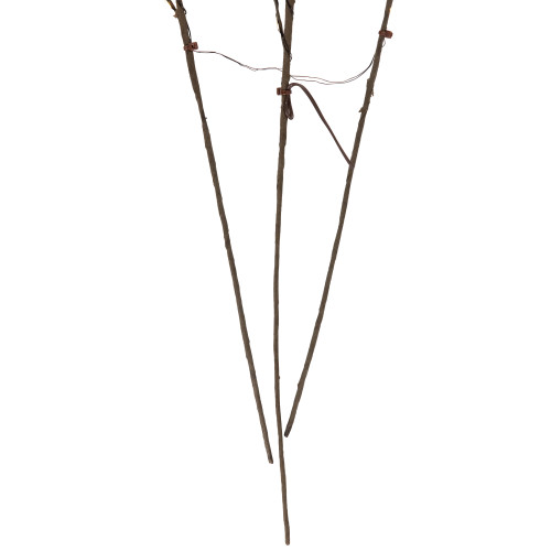 Lighted Mixed Berry Pinecone Christmas Spray - 24" - Warm White - Set of 3