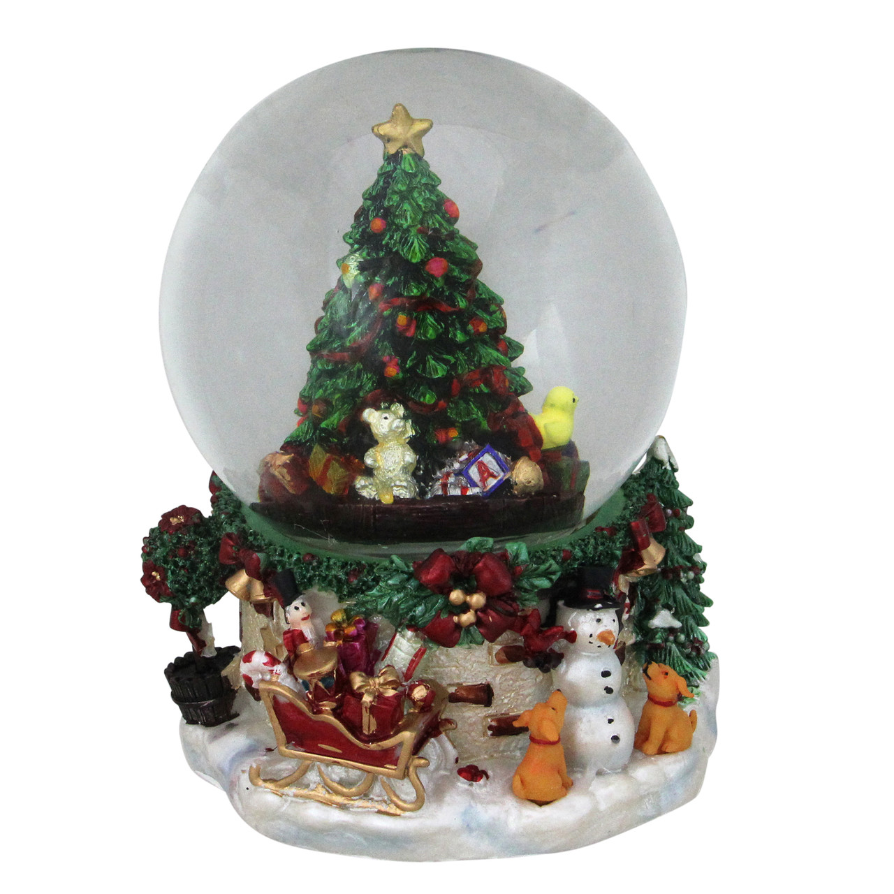 Presents Under the Tree Musical Christmas Snow Globe - 7"