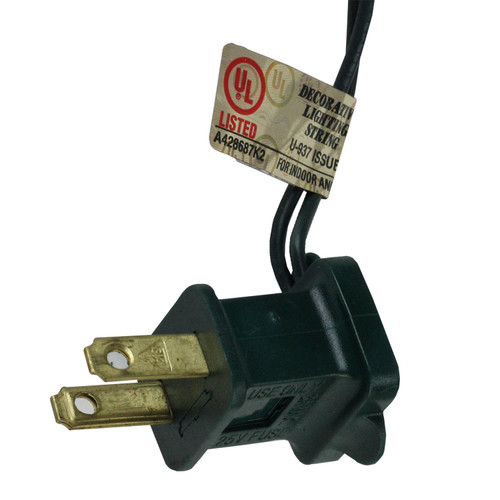 7-Count Clear Silver Glitter Retro Christmas Bubble Light Set, 6ft Green Wire