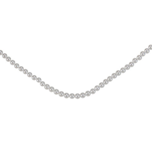 15' x .25" White Pearl Beaded Christmas Garland