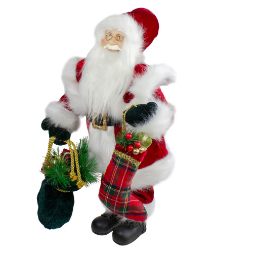 18" Standing Santa with Presents Christmas Figure