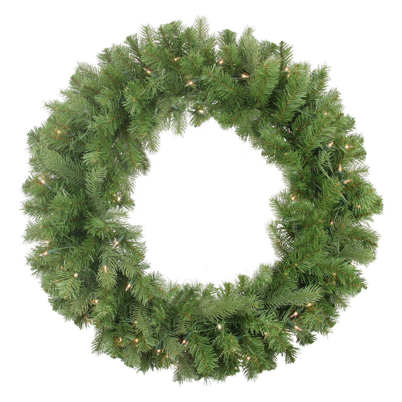 Real Touch?? Pre-Lit Noble Fir Artificial Christmas Wreath - 30" - Clear Lights