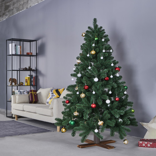 Light Wood Adjustable Artificial Christmas Tree Stand - For Trees up to 7.75ft Tall