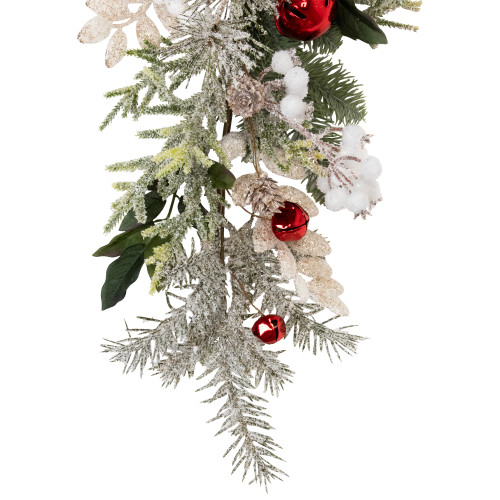 Frosted Pinecones and Berries Artificial Christmas Garland - 6' x 8" - Unlit