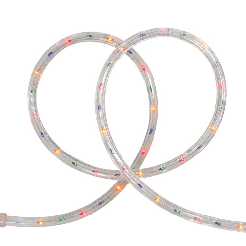Multi Colored Outdoor Christmas Rope Lights - 18ft Clear Wire