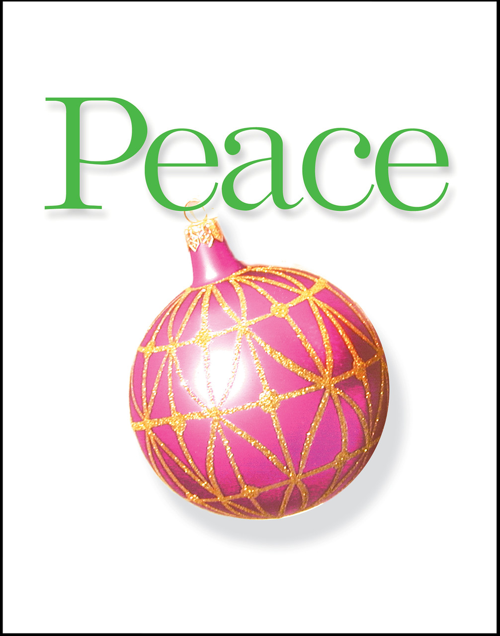 Peace Ornament Christmas Holiday Wall Decor Art Print