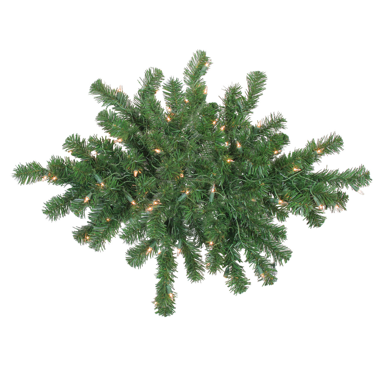 Pre-Lit Windsor Pine Artificial Christmas Swag - 28" - Clear Lights