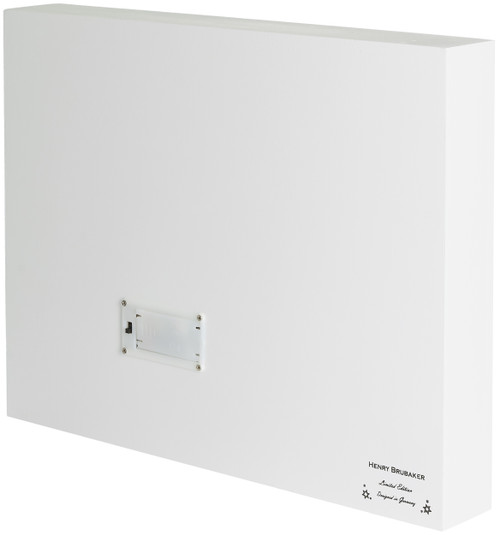 BRUBAKER Reusable Wooden Advent Calendar to Fill - Santa Claus in the Forest with LED Lighting - DIY Christmas Calendar 13.98 x 2.36 x 10.63 inches